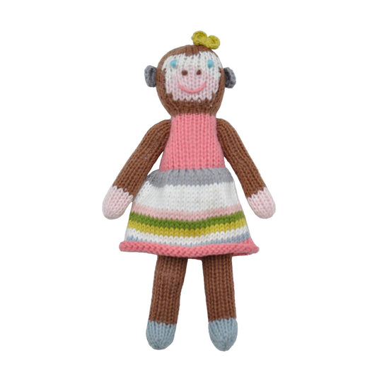 School Book Girl Monkey Rattle