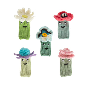Finger Puppet Flower (set of 5)