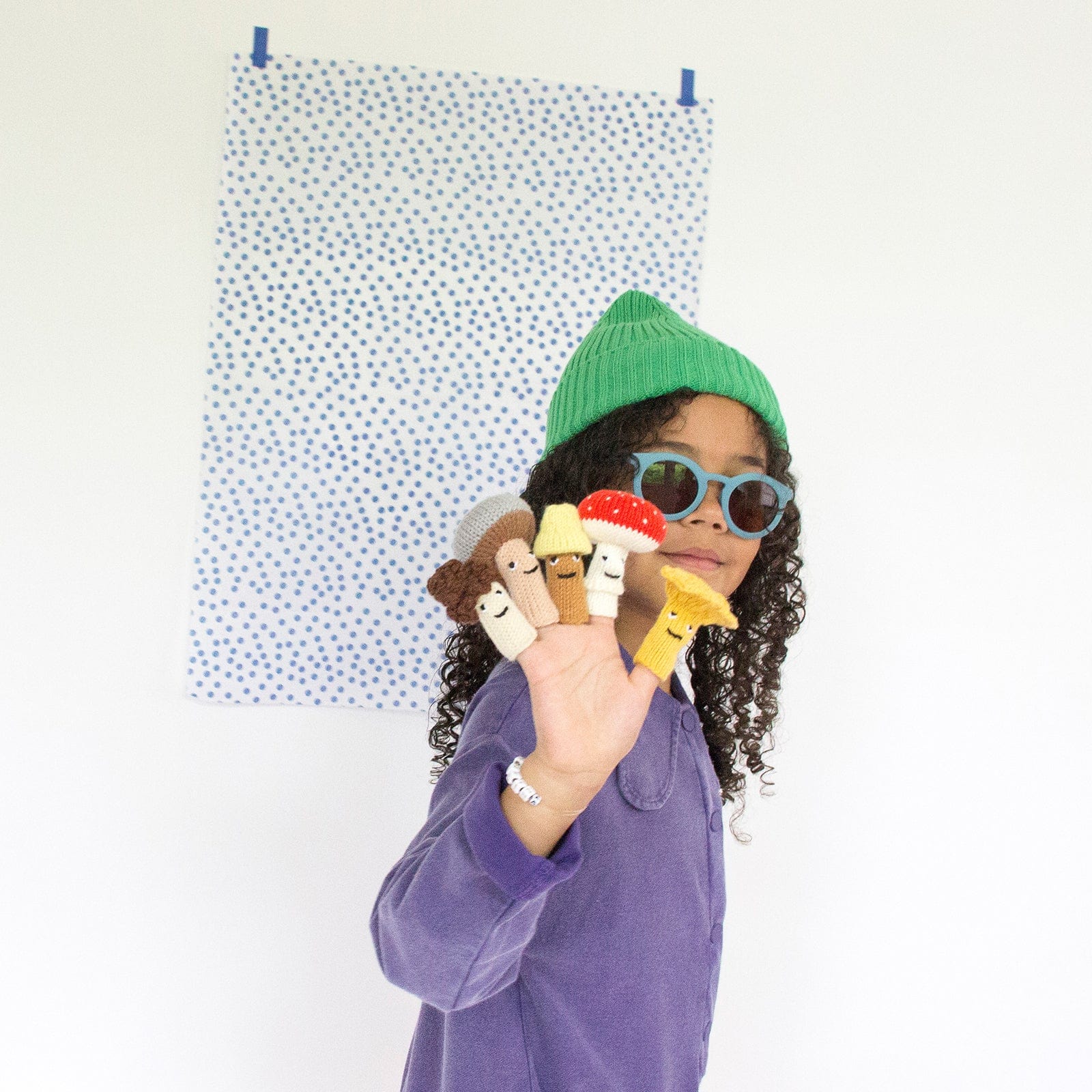 Finger Puppet Mushrooms (set 5)