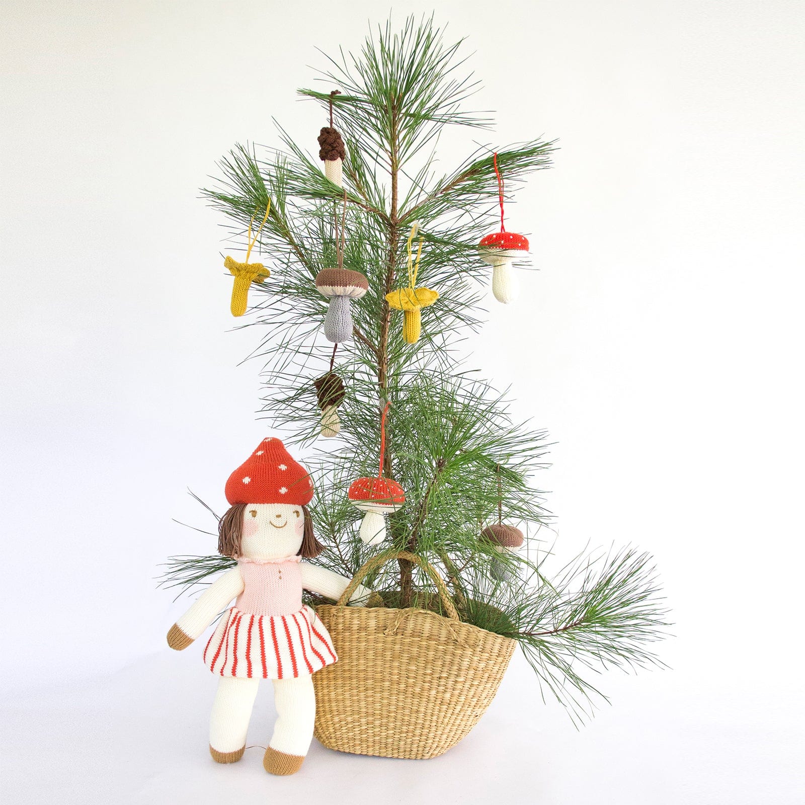 Holiday Ornaments Mushrooms Set (4pcs)