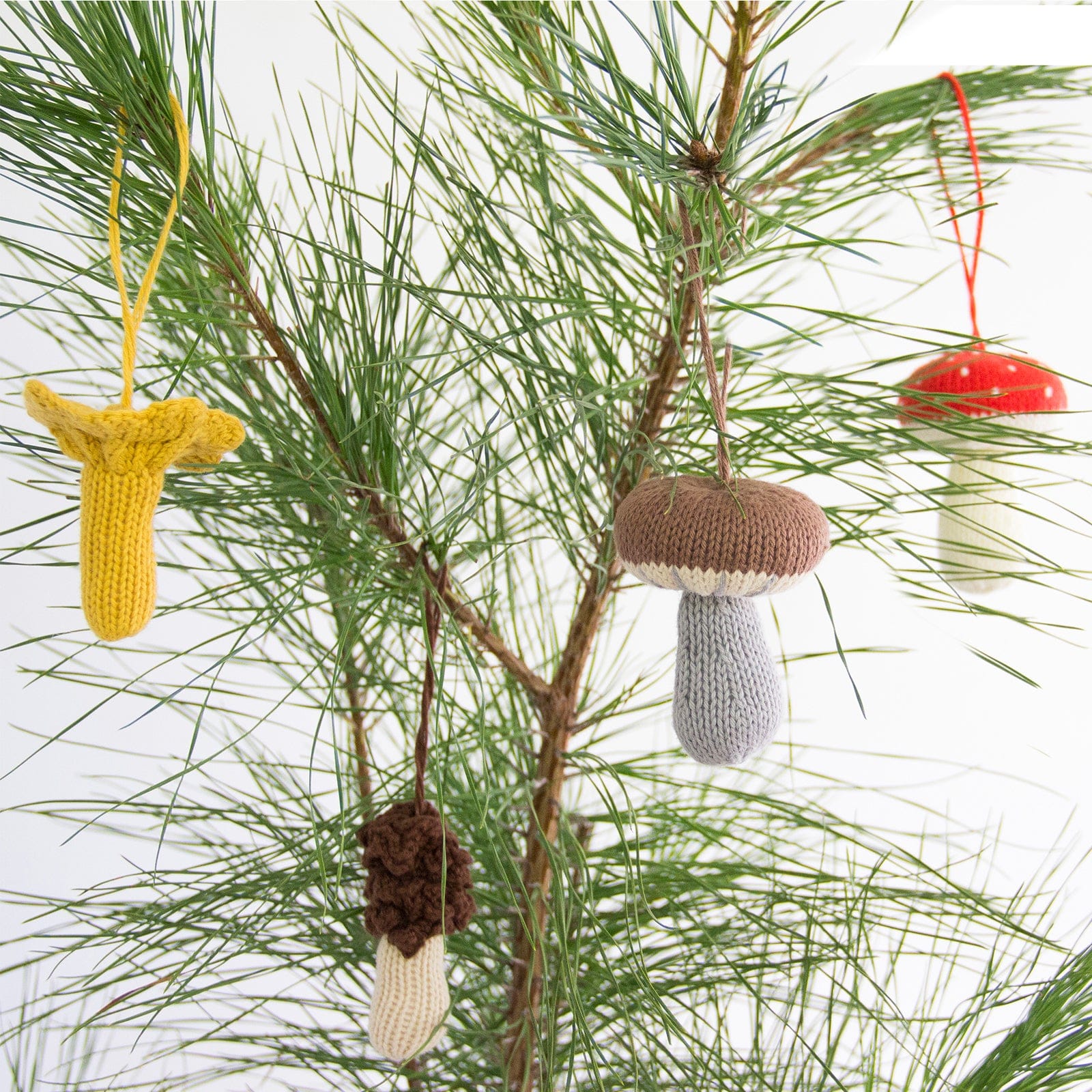 Holiday Ornaments Mushrooms Set (4pcs)