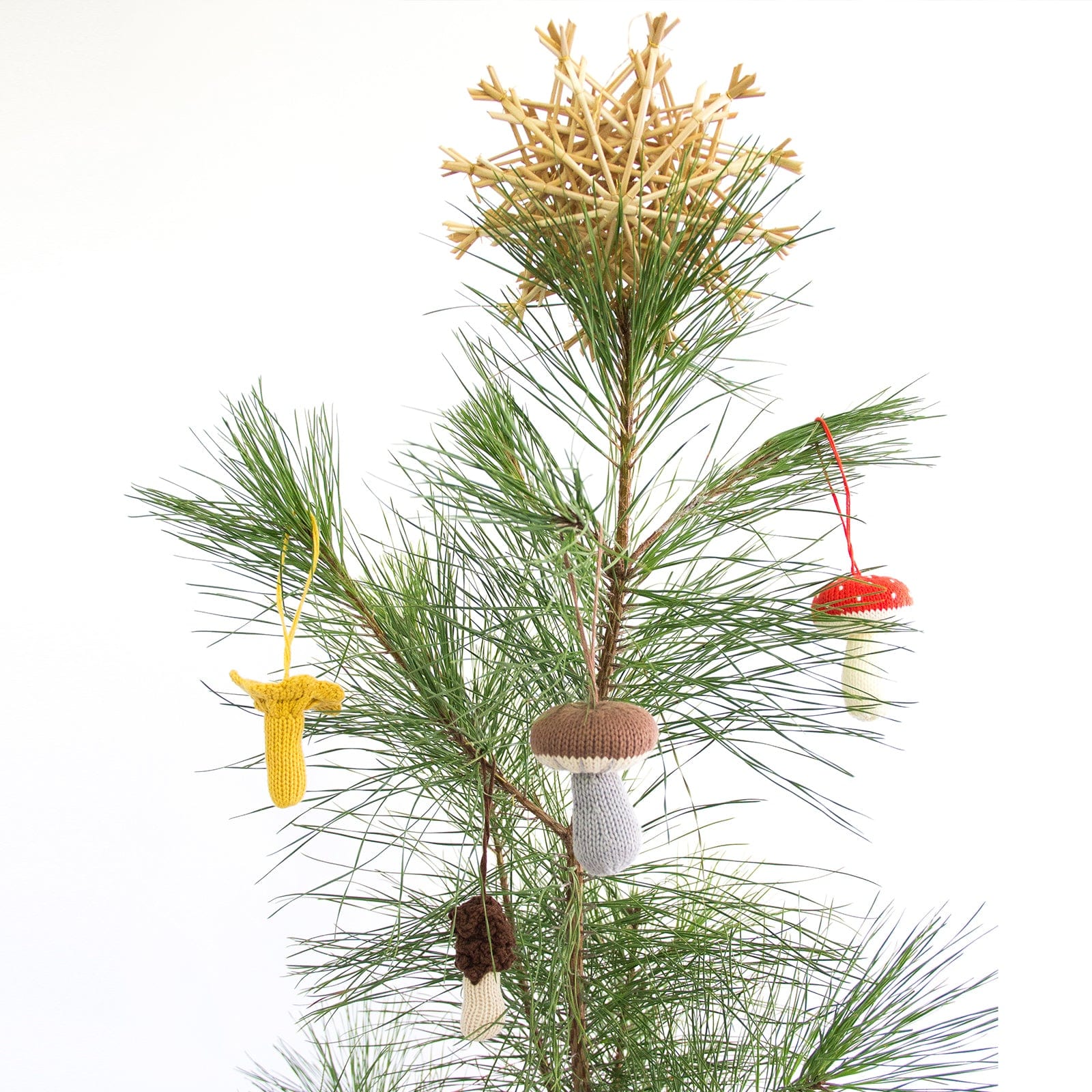 Holiday Ornaments Mushrooms Set (4pcs)