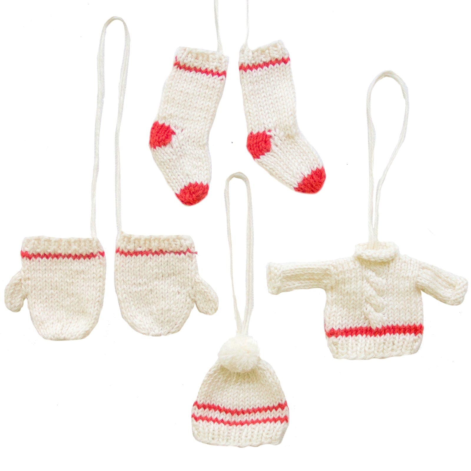 Holiday Ornaments Little Knits Set (4pcs)